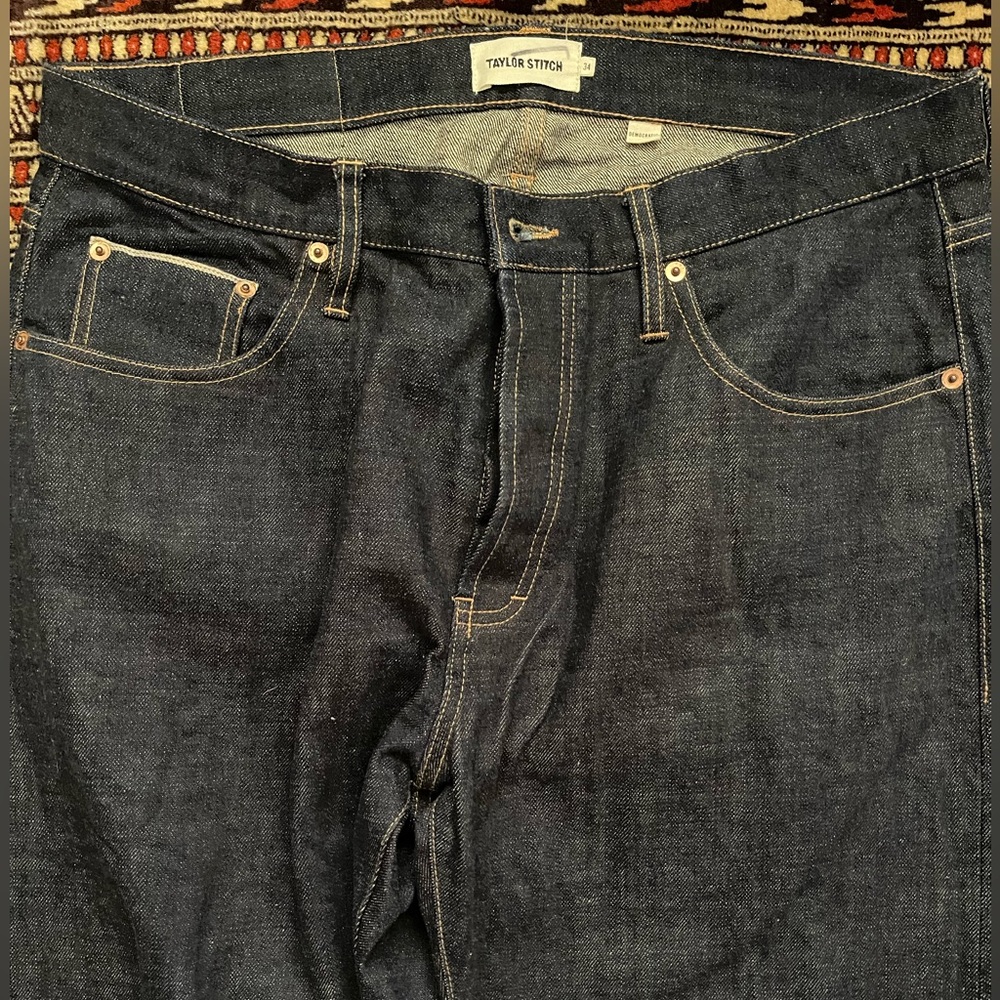 (34x30) Taylor Stitch “The Democratic Jean” Organic Selvage Jean -